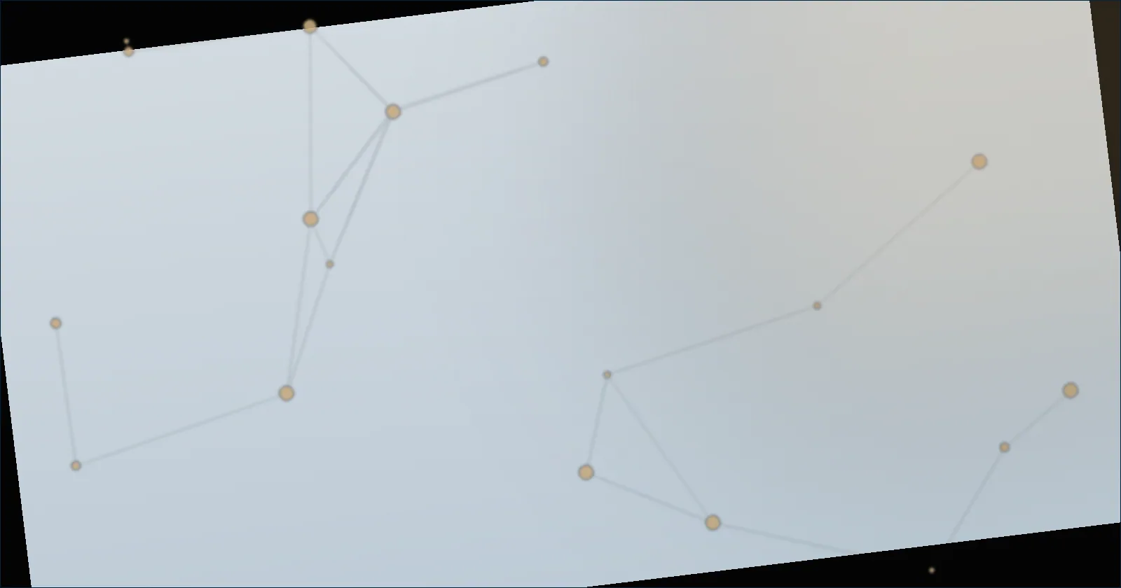 Bronze constellation pattern suggesting a career path gaining direction