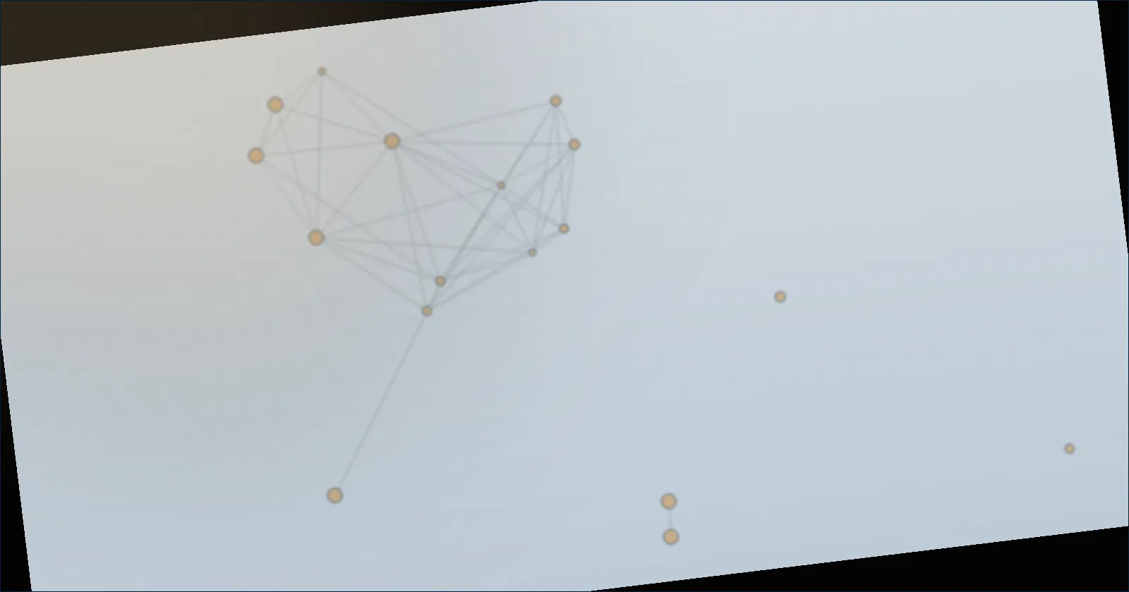 Abstract network pattern representing players connected through a shared in-game fund