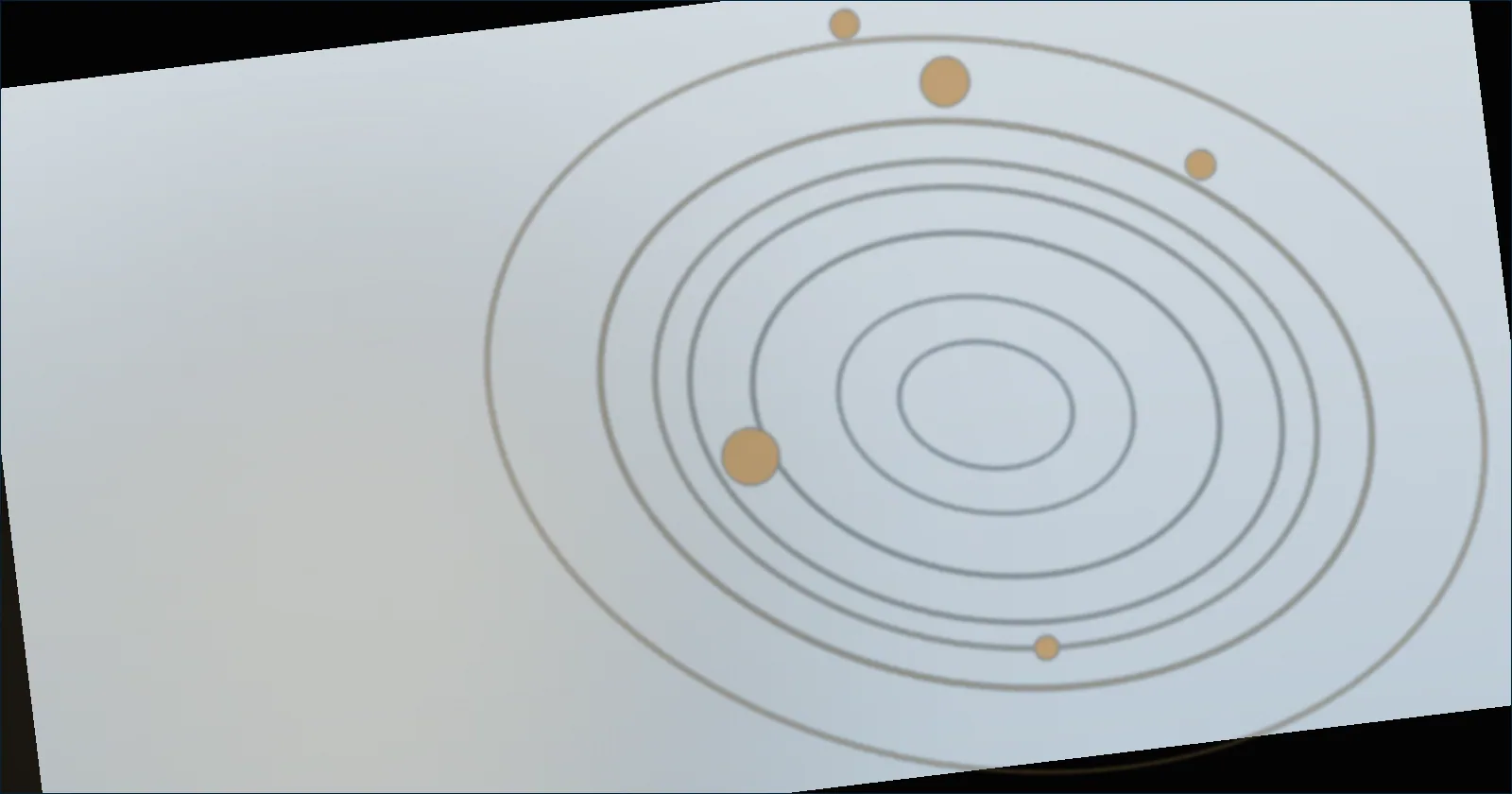 Orbit pattern representing delayed money decisions circling back with added cost